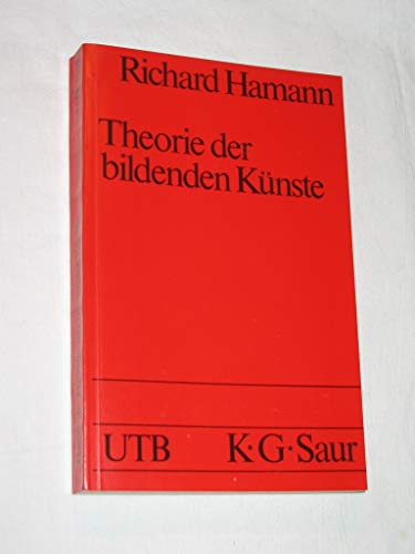 9783598026690: Theorie der bildenden Knste. - Hamann, Richard.