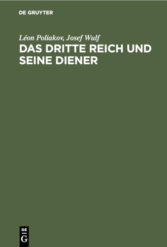 Stock image for Das Dritte Reich und seine Diener for sale by Munster & Company LLC, ABAA/ILAB