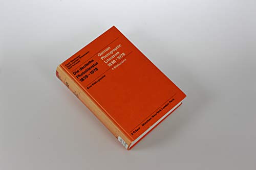 Beispielbild fr Die deutsche Photoliteratur. 1839 - 1978. zum Verkauf von Antiquariat & Verlag Jenior