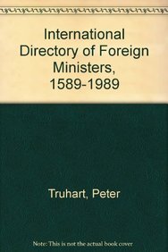 9783598108235: International Directory of Foreign Ministers 1589-1989