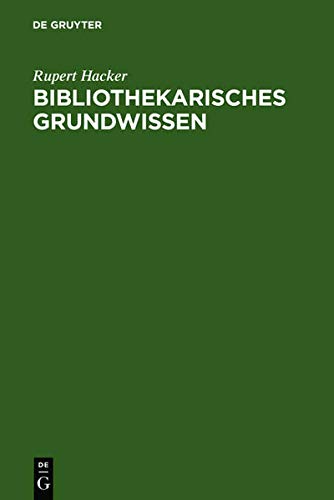 Stock image for Bibliothekarisches Grundwissen for sale by medimops