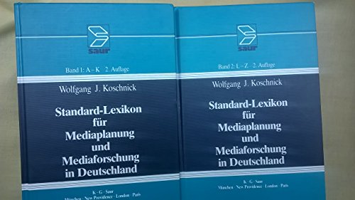 Stock image for Standard-Lexikon fr Mediaplanung und Mediaforschung in Deutschland for sale by medimops