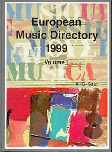 9783598114113: European Music Directory 2001