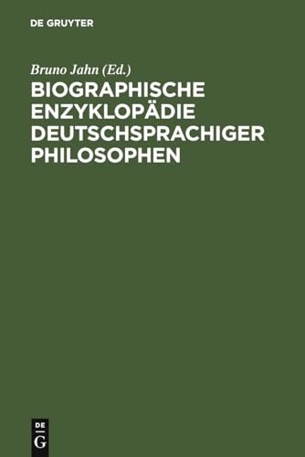 9783598114304: Biographische Enzyklop Die Deutschsprachiger Philosophen