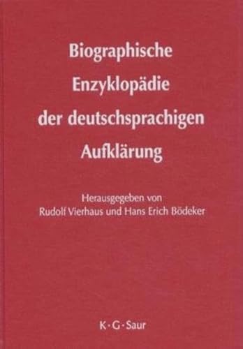 9783598114618: Biographical Dictionary of the German-Speaking Enlightenment