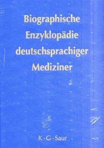Biographische EnzyklopÃ¤die deutschsprachiger Mediziner. (Lernmaterialien) (9783598114625) by Dietrich Von Engelhardt