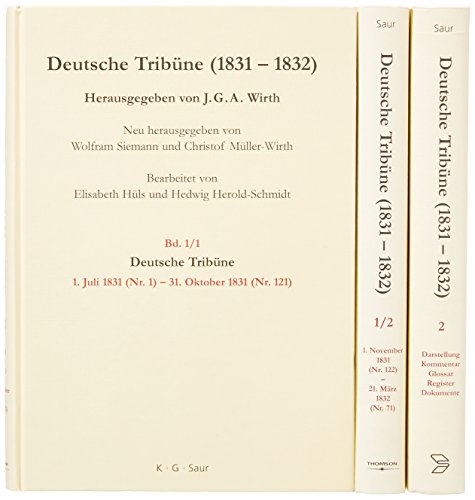 Beispielbild fr Deutsche Tribne (1831-1832). zum Verkauf von SKULIMA Wiss. Versandbuchhandlung