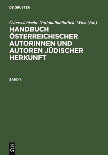 9783598115455: Handbuch Osterreichischer Autorinnen Und Autoren Judischer Herkunft: 18. Bis 20. Jahrhundert