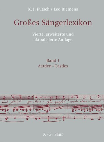 9783598115981: Groes Sngerlexikon: 4 (Grosses Sngerlexikon, 4)