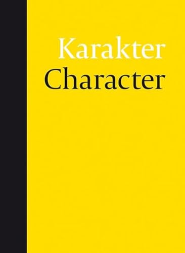 Stock image for Karakter/Character. for sale by SKULIMA Wiss. Versandbuchhandlung