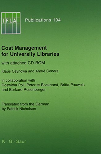 Cost Management for University Libraries.