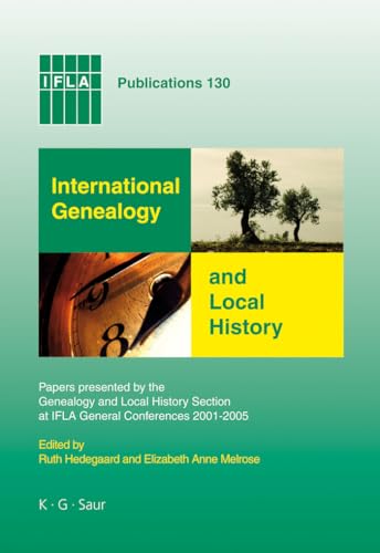 International Genealogy and Local History.