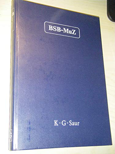 Katalog der Musikzeitschriften: BSB-MuZ (Periodicals of the Bavarian State Library) (German Edition) (9783598222412) by Bayerische Staatsbibliothek