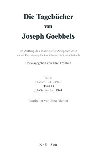 9783598223099: Juli - September 1944 (German Edition)