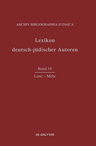 Lewi - Mehr - Archiv Bibliographia Judaica E V Renate, Renate Heuer