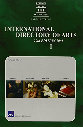 9783598231049: International Directory of Arts 2005