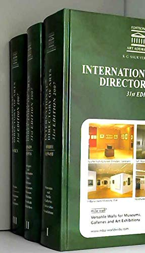 International Directory of Arts, 31st Edition (3-Volume Set) (9783598231131) by K.G. Saur