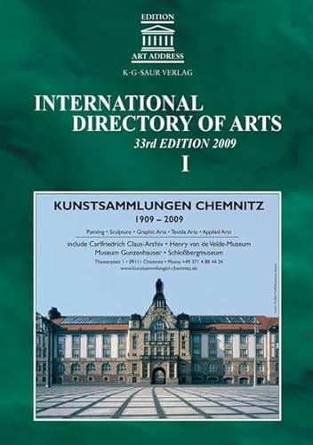 International Directory of Arts 33rd Edition 2009 (English and German Edition) (9783598231186) by K.G. Saur