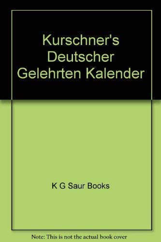 Beispielbild fr Krschners Deutscher Gelehrten-Kalender 2005. zum Verkauf von SKULIMA Wiss. Versandbuchhandlung