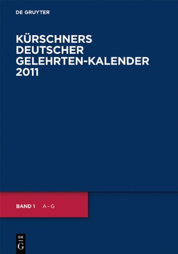 9783598236303: Kuerschners 2011 (German Edition)