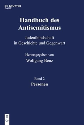 9783598240720: Handbuch Antisemitismus: Personen