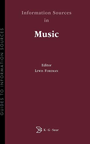 Imagen de archivo de Information Sources in Music (Guides to Information Sources) a la venta por WorldofBooks