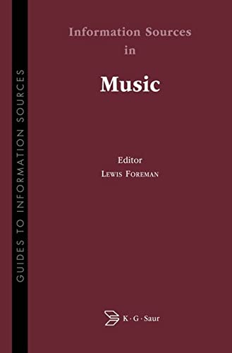 Stock image for Information Sources in Music (Guides to Information Sources) for sale by WorldofBooks
