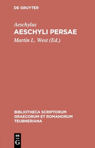 Imagen de archivo de Persae (Bibliotheca scriptorum Graecorum et Romanorum Teubneriana) a la venta por Powell's Bookstores Chicago, ABAA