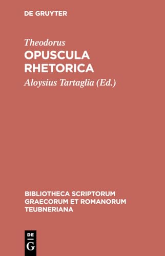 Beispielbild fr Opuscula Rhetorica (Bibliotheca scriptorum Graecorum et Romanorum Teubneriana) zum Verkauf von Books From California
