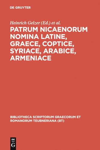 Imagen de archivo de Patrum Nicaenorum Nomina Latine; Graece; Coptice; Syriace; Arabice; Armeniace a la venta por Ria Christie Collections