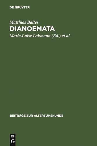 Beispielbild fr Dianoemata Kleine Schriften zu Platon und zum Platonismus 123 Beitrge Zur Altertumskunde, 123 zum Verkauf von PBShop.store US