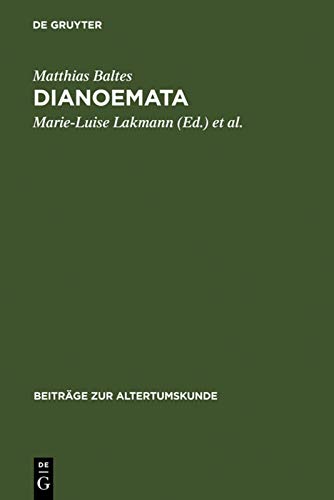 9783598776724: Dianoemata: Kleine Schriften Zu Platon Und Zum Platonismus