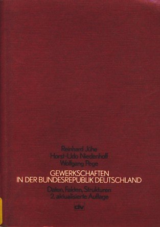 Beispielbild fr Gewerkschaften in der Bundesrepublik Deutschland zum Verkauf von Buchhandlung-Antiquariat Sawhney