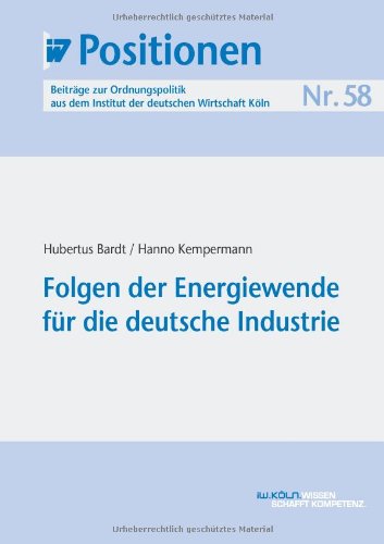 Beispielbild fr Folgen der Energiewende fr die deutsche Industrie zum Verkauf von Buchpark
