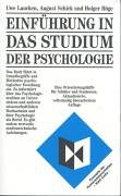 Stock image for Einfhrung in das Studium der Psychologie: Eine Orientierungshilfe fr Schler und Studenten for sale by medimops