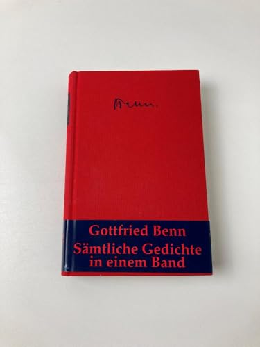 sämtliche gedichte. dünndruckausgabe. - benn, gottfried