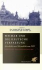 Stock image for Weimar und die deutsche Verfassung for sale by medimops