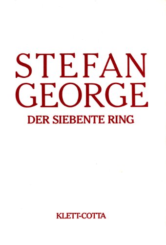 Beispielbild fr Der siebente Ring (Samtliche Werke in 18 Banden / Stefan George) (German Edition) zum Verkauf von Better World Books