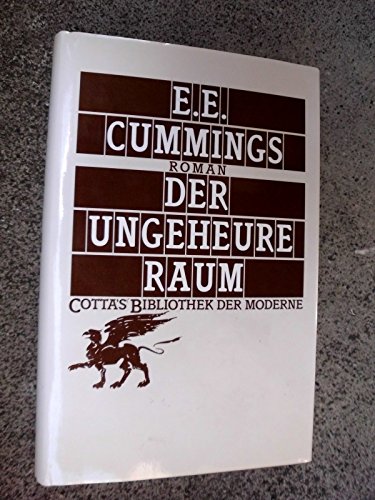 9783608951233: Der ungeheure Raum. Roman