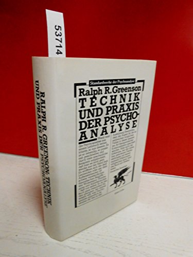 Imagen de archivo de Technik und Praxis der Psychoanalyse. (Standardwerke der Psychoanalyse) a la venta por medimops