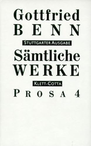 9783608955637: Smtliche Werke. Stuttgarter Ausgabe.: Prosa 4 (1951 - 1956): Bd. VI