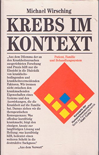 Beispielbild fr Krebs im Kontext Patient, Familie und Behandlungssystem zum Verkauf von Antiquariat Smock