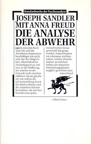 Die Analyse der Abwehr. Aus d. Engl. übers. von Horst Vogel. - Sandler, Joseph und Anna Freud