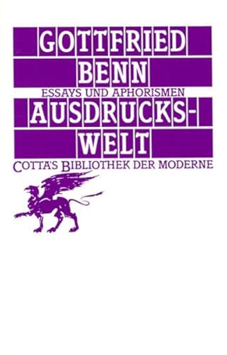 9783608957105: Benn, G: Ausdruckswelt