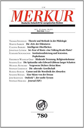 Beispielbild fr MERKUR Deutsche Zeitschrift fr europisches Denken: Nr. 780, Heft 5, Mai 2014 zum Verkauf von medimops