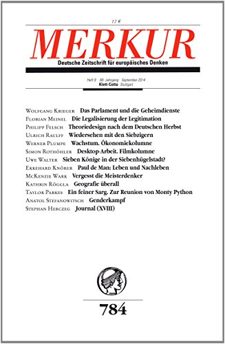 Stock image for MERKUR Deutsche Zeitschrift fr europisches Denken: Nr. 784, Heft 9 / September 2014 for sale by medimops