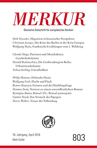 Stock image for MERKUR Deutsche Zeitschrift fr europisches Denken - 2016-04: Nr. 803, Heft / April 2016 for sale by medimops