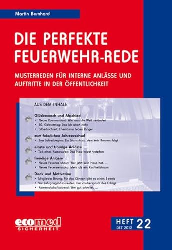 9783609611747: Die perfekte Feuerwehr-Rede Heft 22