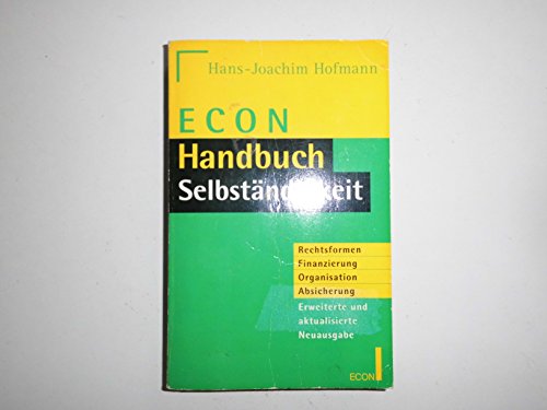 Stock image for econ - handbuch: berufliche selbstndigkeit for sale by alt-saarbrcker antiquariat g.w.melling