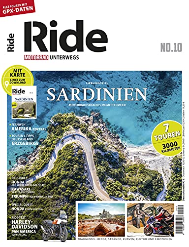 Stock image for RIDE - Motorrad unterwegs, No 10: Sardinien for sale by Revaluation Books
